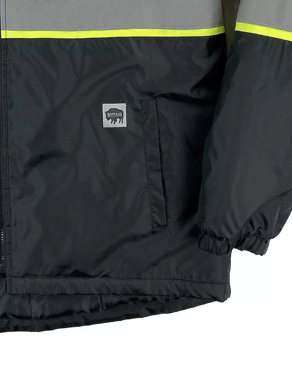 New ® Workwear Black Reflective Safety Midweight Field Jacket Men Men's Jackets