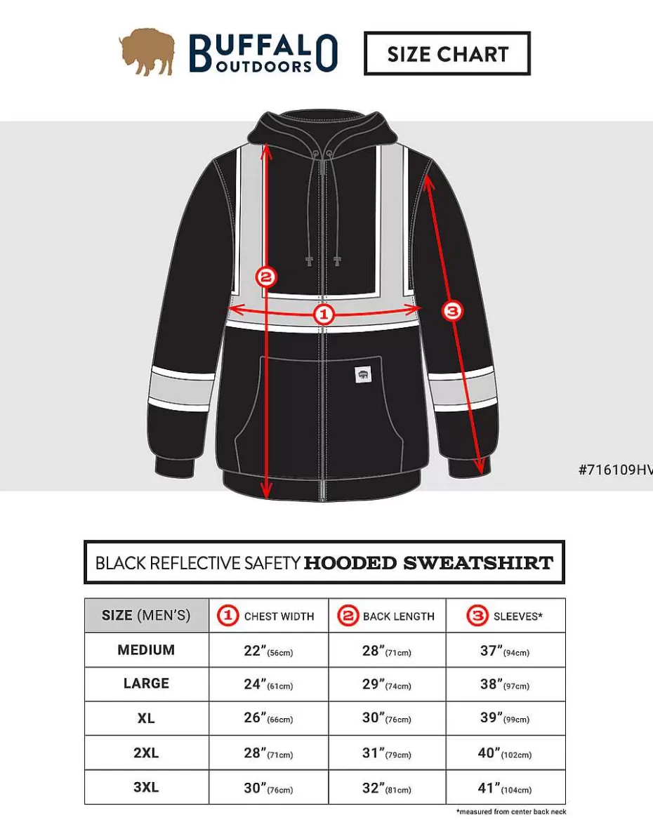 Discount ® Workwear Black Safety Reflective Hooded Sweatshirt Men Hoodies & Sweatshirts For Men