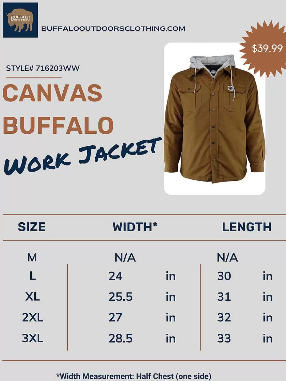 Best Sale ® Workwear Canvas Buffalo Work Jacket-Duck Brown Men Men's Jackets