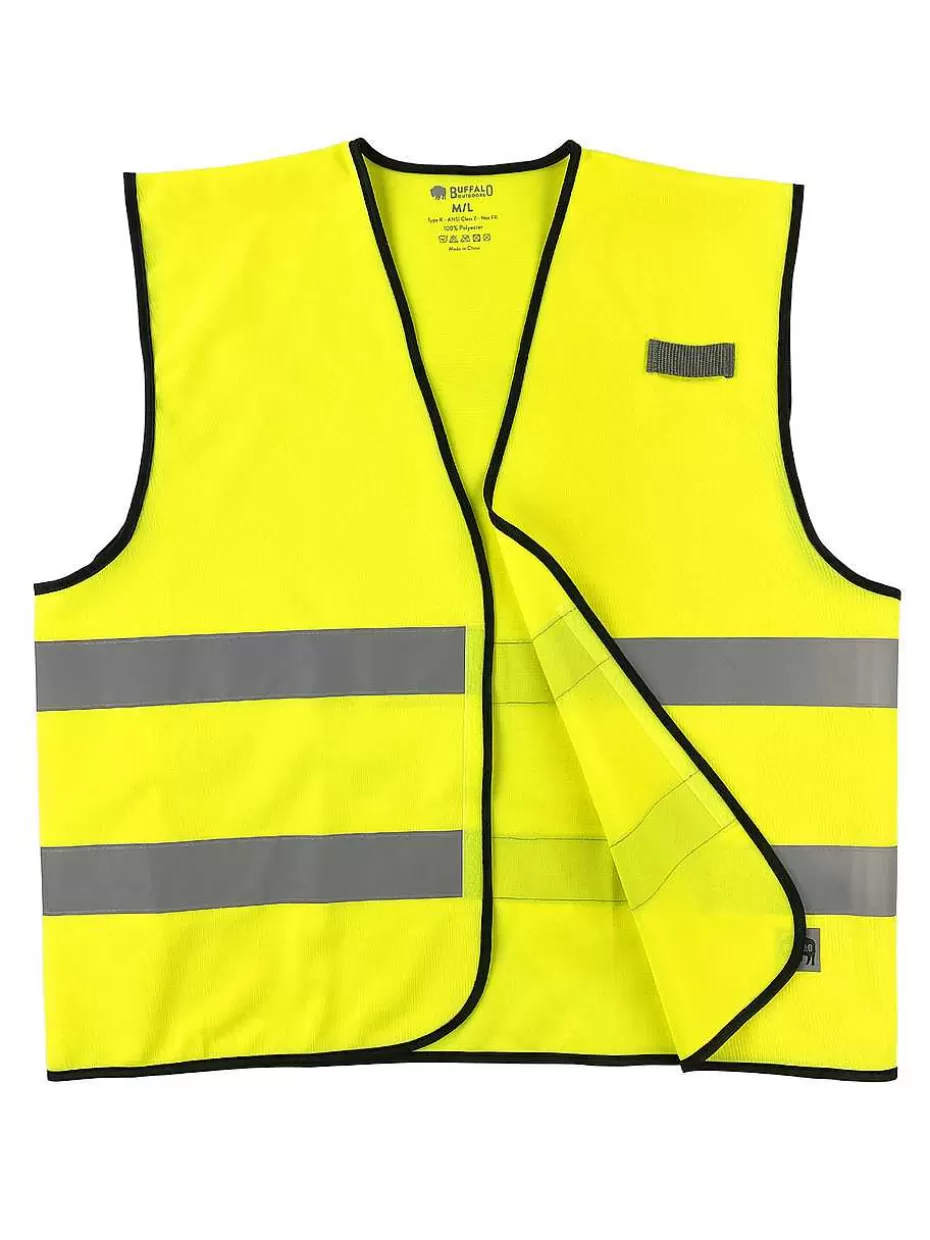Cheap ® Workwear Class 2 Hi Vis Reflective Safety Work Vest-Orange Men Vests