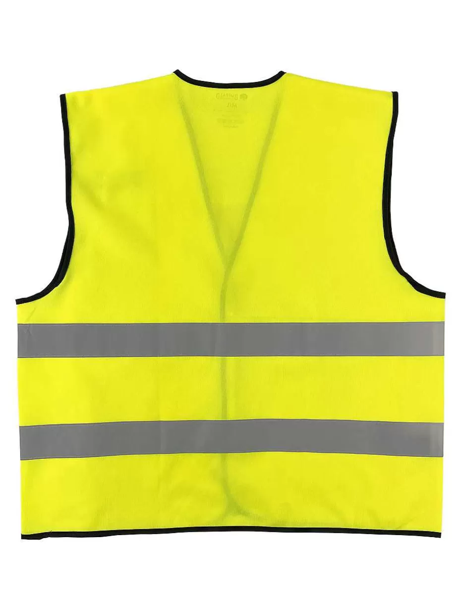 Cheap ® Workwear Class 2 Hi Vis Reflective Safety Work Vest-Orange Men Vests