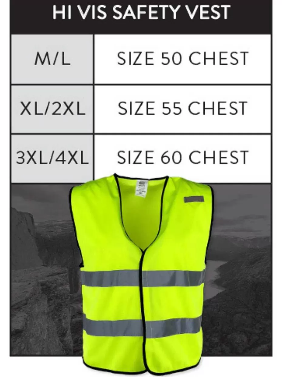 Cheap ® Workwear Class 2 Hi Vis Reflective Safety Work Vest-Orange Men Vests