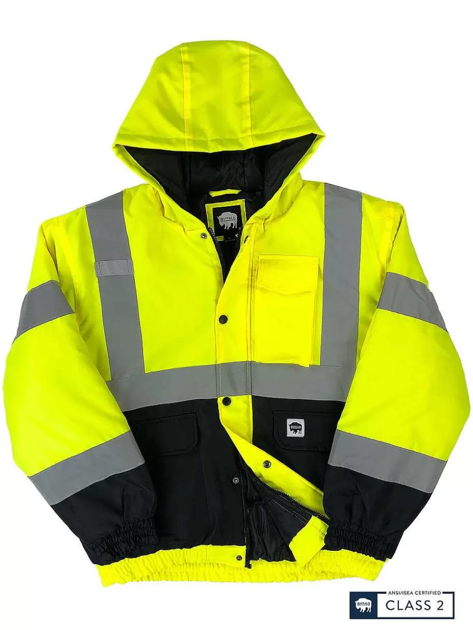 Best ® Workwear Class 2 Hi Vis Safety Winter Jacket Men Men's Jackets