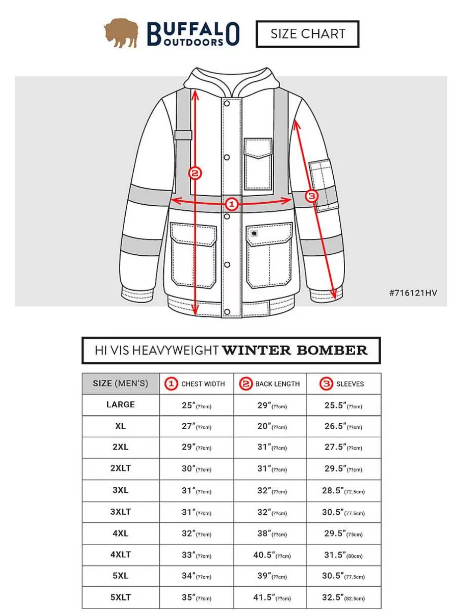 Best ® Workwear Class 2 Hi Vis Safety Winter Jacket Men Men's Jackets