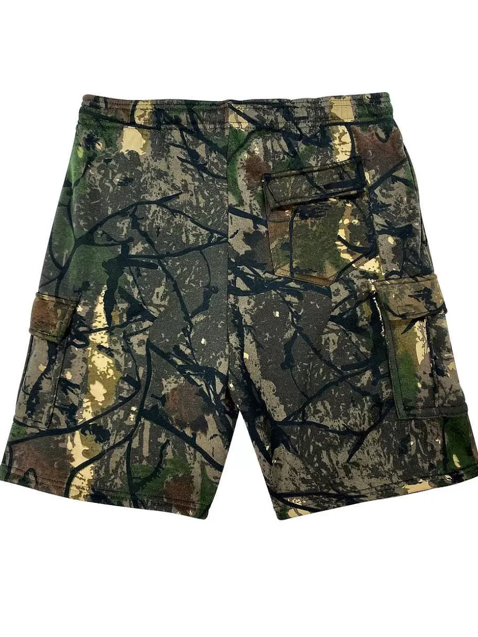 Outlet ® Workwear Fleece Lined All-Season Shorts-Camo Men Men's Shorts