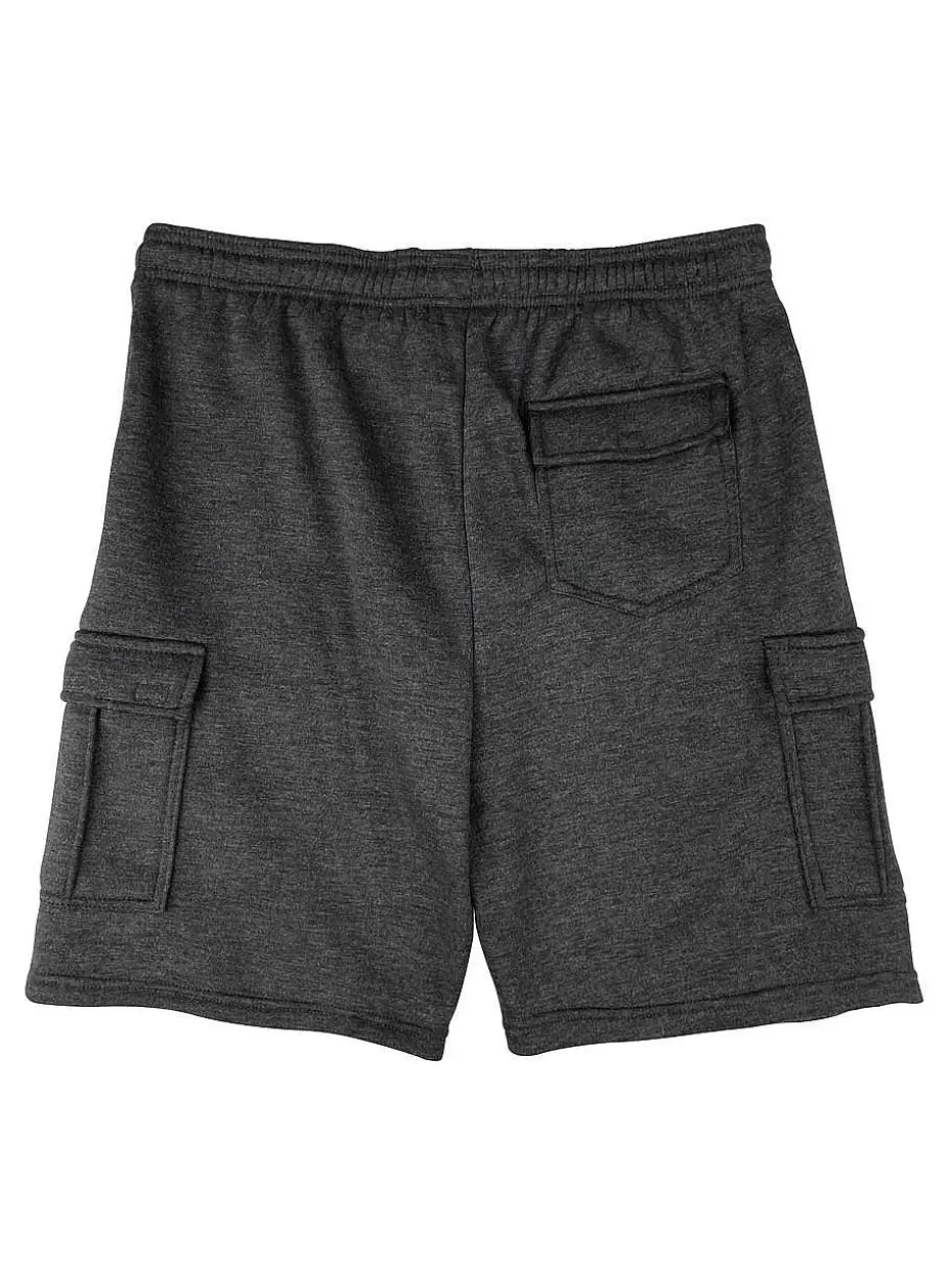 Hot ® Workwear Fleece Lined All-Season Shorts-Charcoal Men Men's Shorts