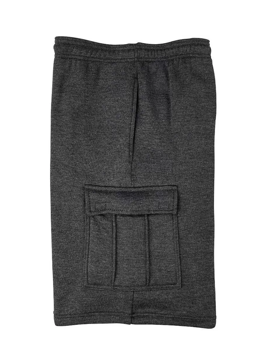 Hot ® Workwear Fleece Lined All-Season Shorts-Charcoal Men Men's Shorts