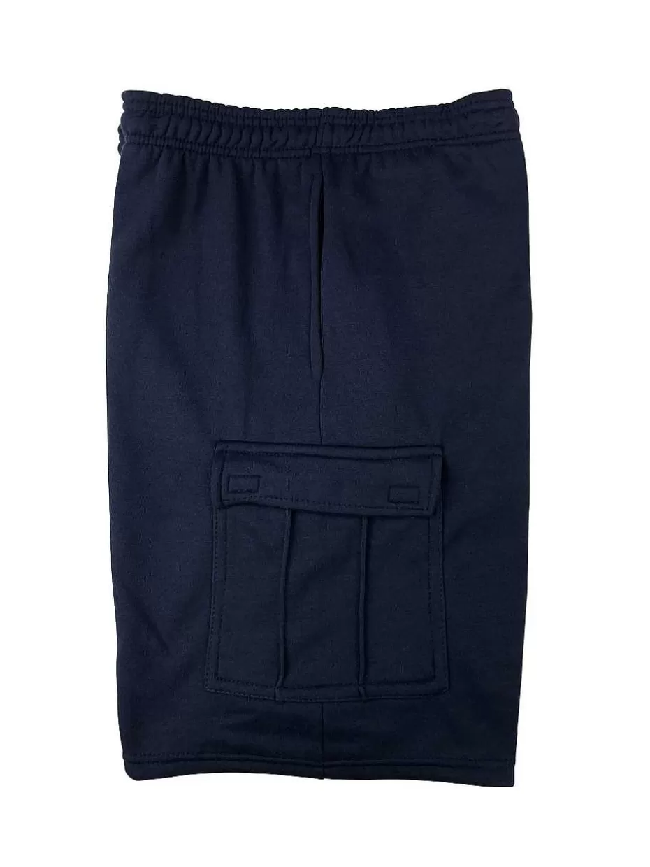 Best Sale ® Workwear Fleece Lined All-Season Shorts-Navy Blue Men Men's Shorts