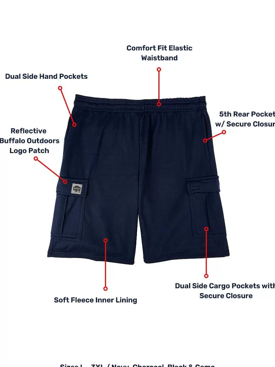 Best Sale ® Workwear Fleece Lined All-Season Shorts-Navy Blue Men Men's Shorts