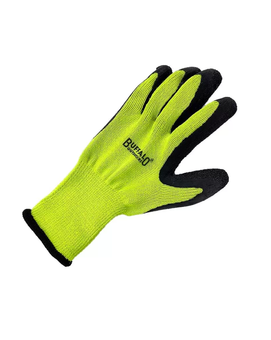 Fashion ® Workwear Hi Vis Latex Coated Knit Gloves Accessories Gloves
