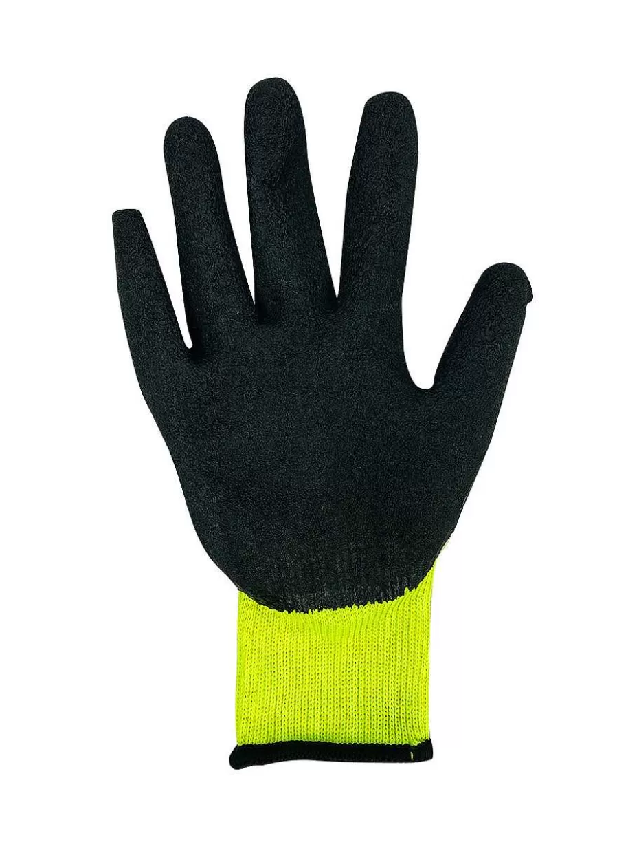Fashion ® Workwear Hi Vis Latex Coated Knit Gloves Accessories Gloves