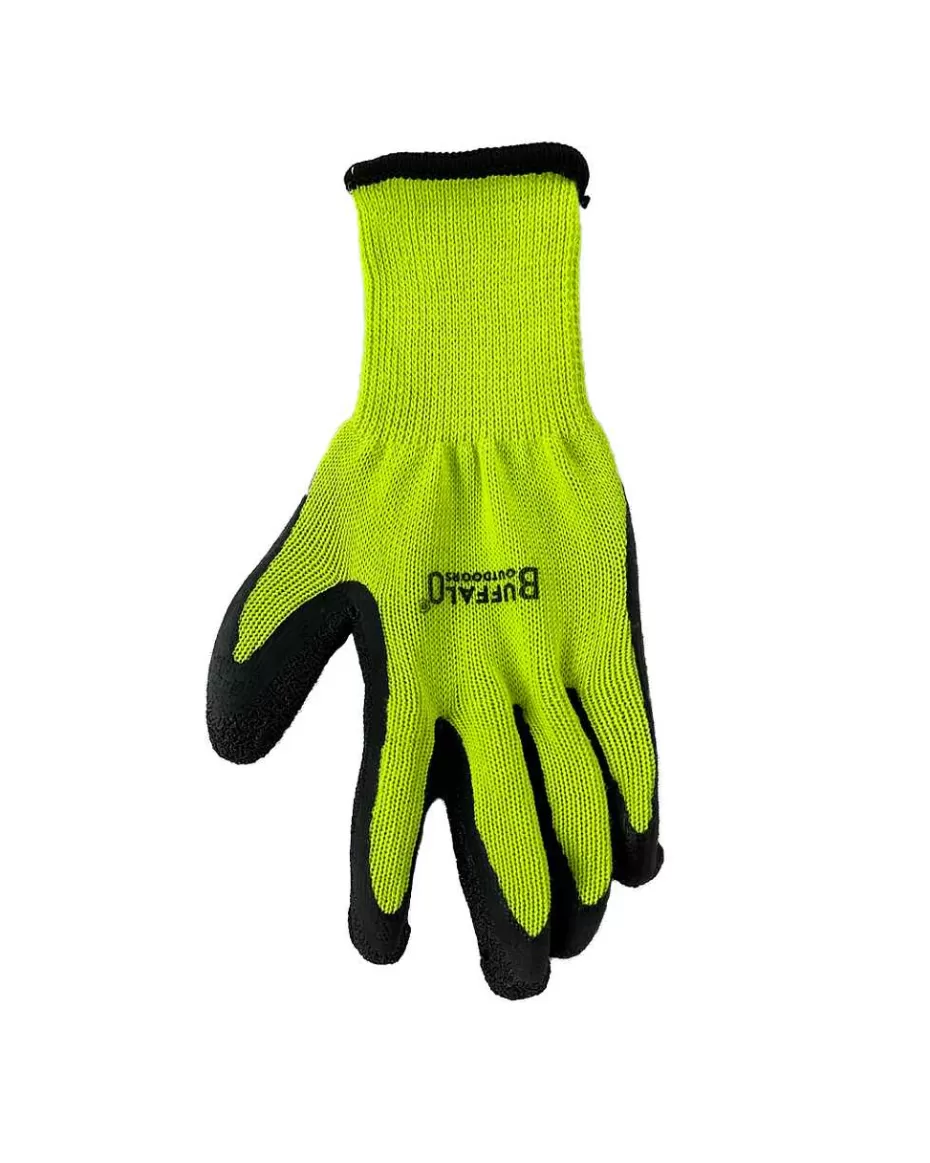 Fashion ® Workwear Hi Vis Latex Coated Knit Gloves Accessories Gloves