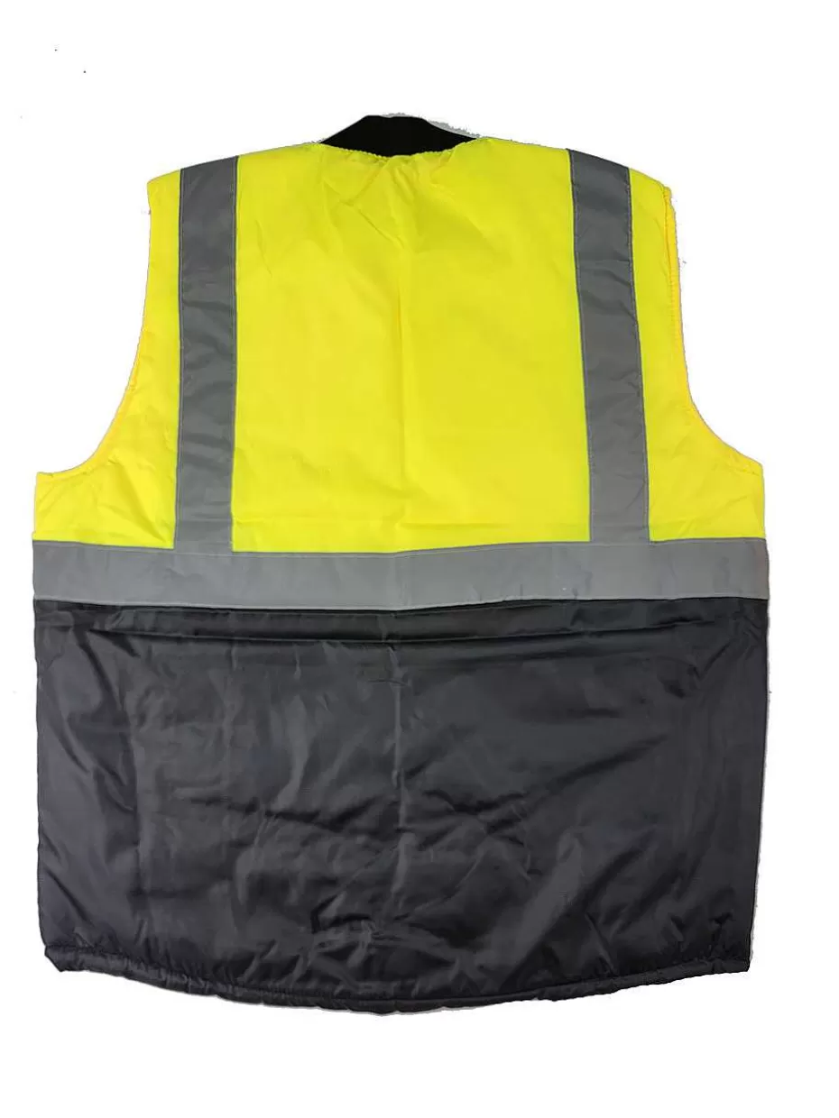 Fashion ® Workwear Hi-Vis 2-In-1 Reversible Safety Vest Men Vests