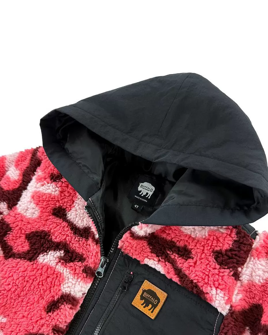 New ® Workwear Kid's Full-Zip Pocket Sherpa-Pink Camo Kids Hoodies