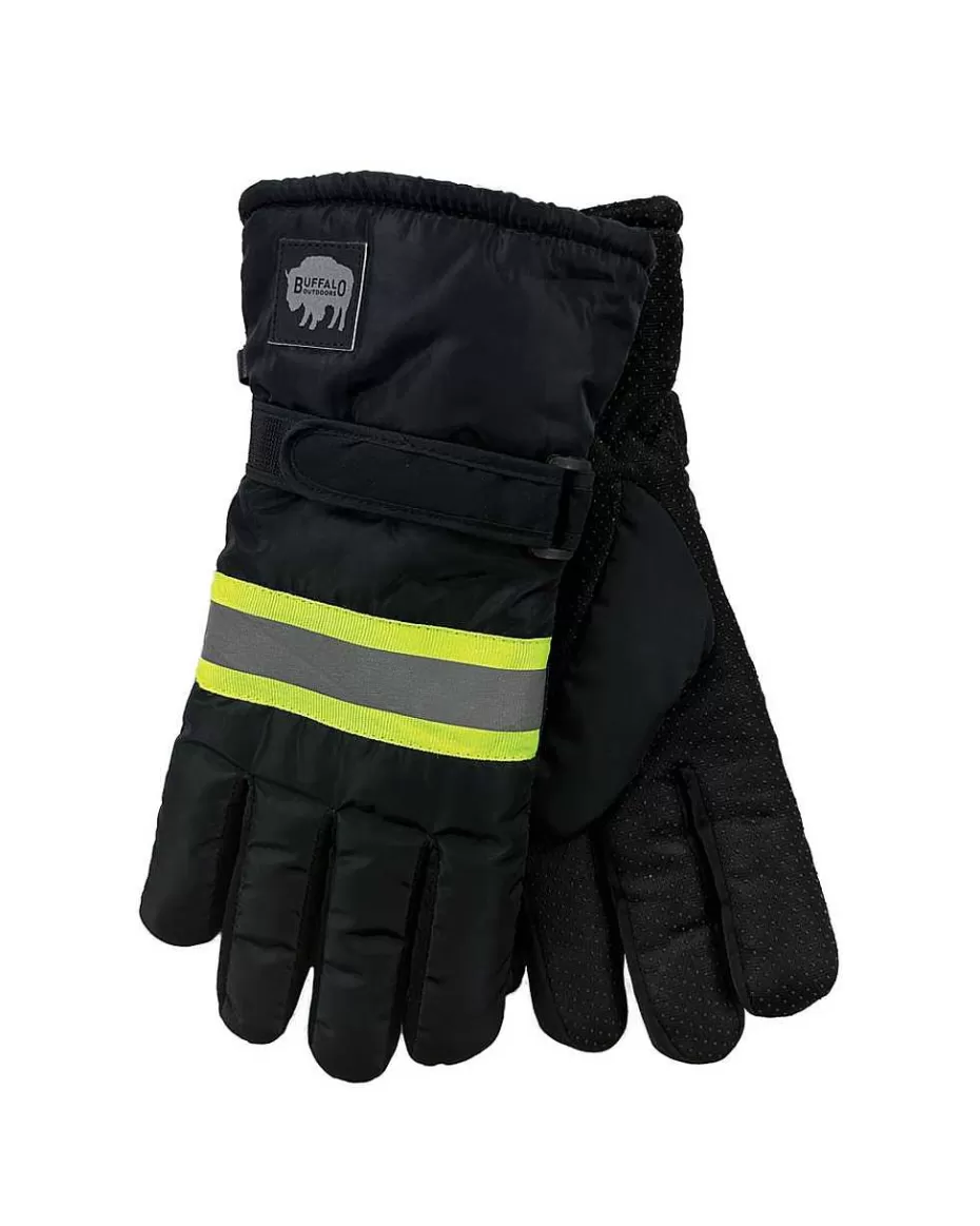 Shop ® Workwear Men's Hi Vis Heavyweight Winter Glove-Yellow Accessories Gloves