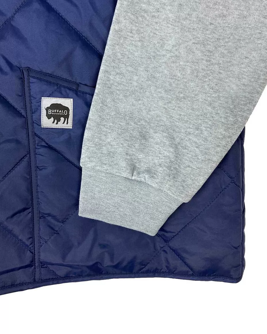Online ® Workwear Men's Quilted Vest Jacket-Navy Blue Men Vests