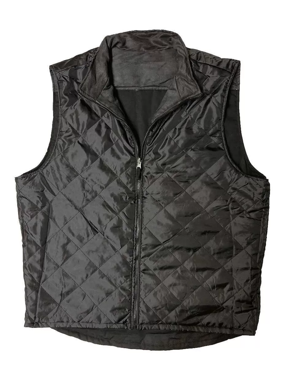 Best ® Workwear Men's Reversible Insulated Work Vest-Black/Black Men Vests