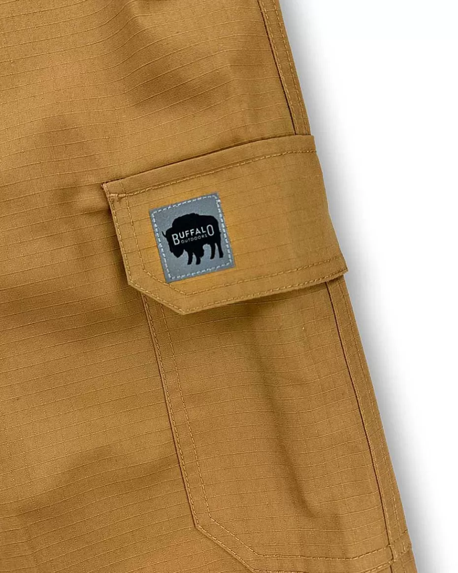 Cheap ® Workwear Men's Ripstop Cargo Short With Belt- British Khaki Men Men's Shorts