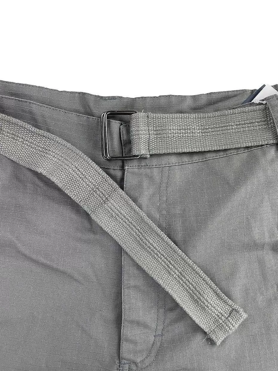 Hot ® Workwear Men's Ripstop Cargo Short With Belt- Charcoal Men Men's Shorts