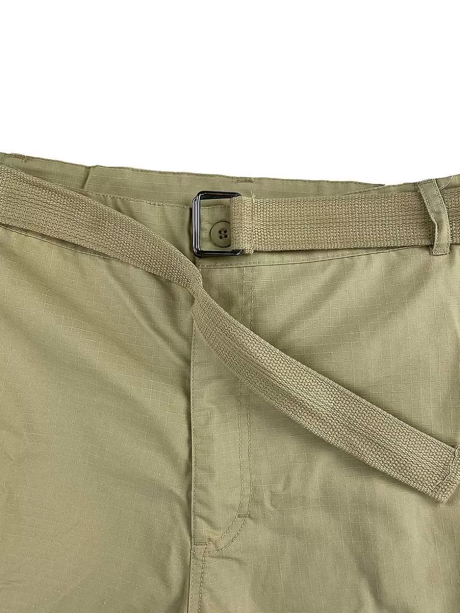 Fashion ® Workwear Men's Ripstop Cargo Short With Belt- Khaki Men Men's Shorts