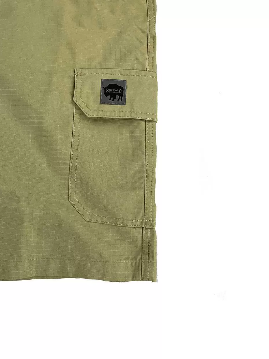 Fashion ® Workwear Men's Ripstop Cargo Short With Belt- Khaki Men Men's Shorts
