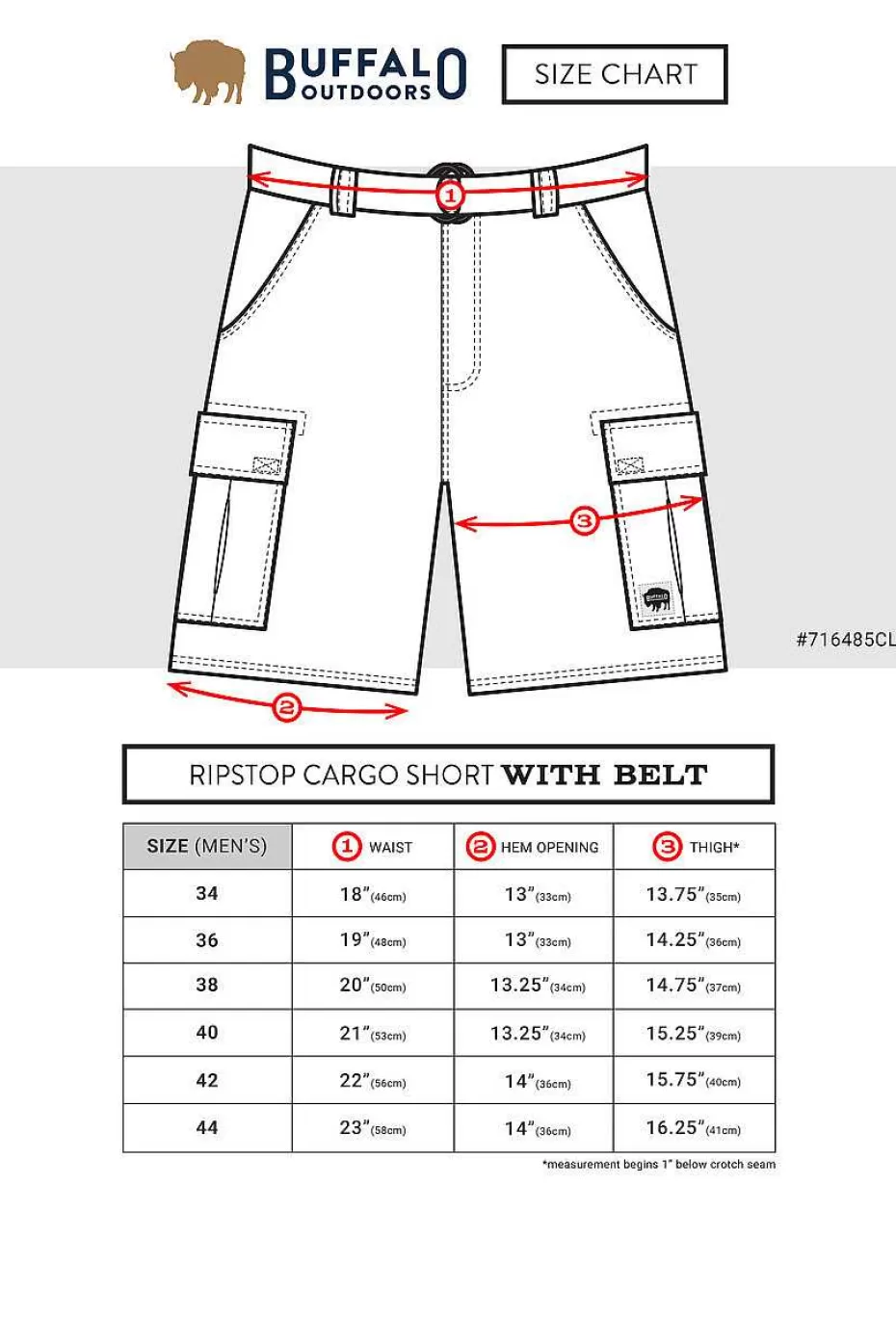 Fashion ® Workwear Men's Ripstop Cargo Short With Belt- Khaki Men Men's Shorts