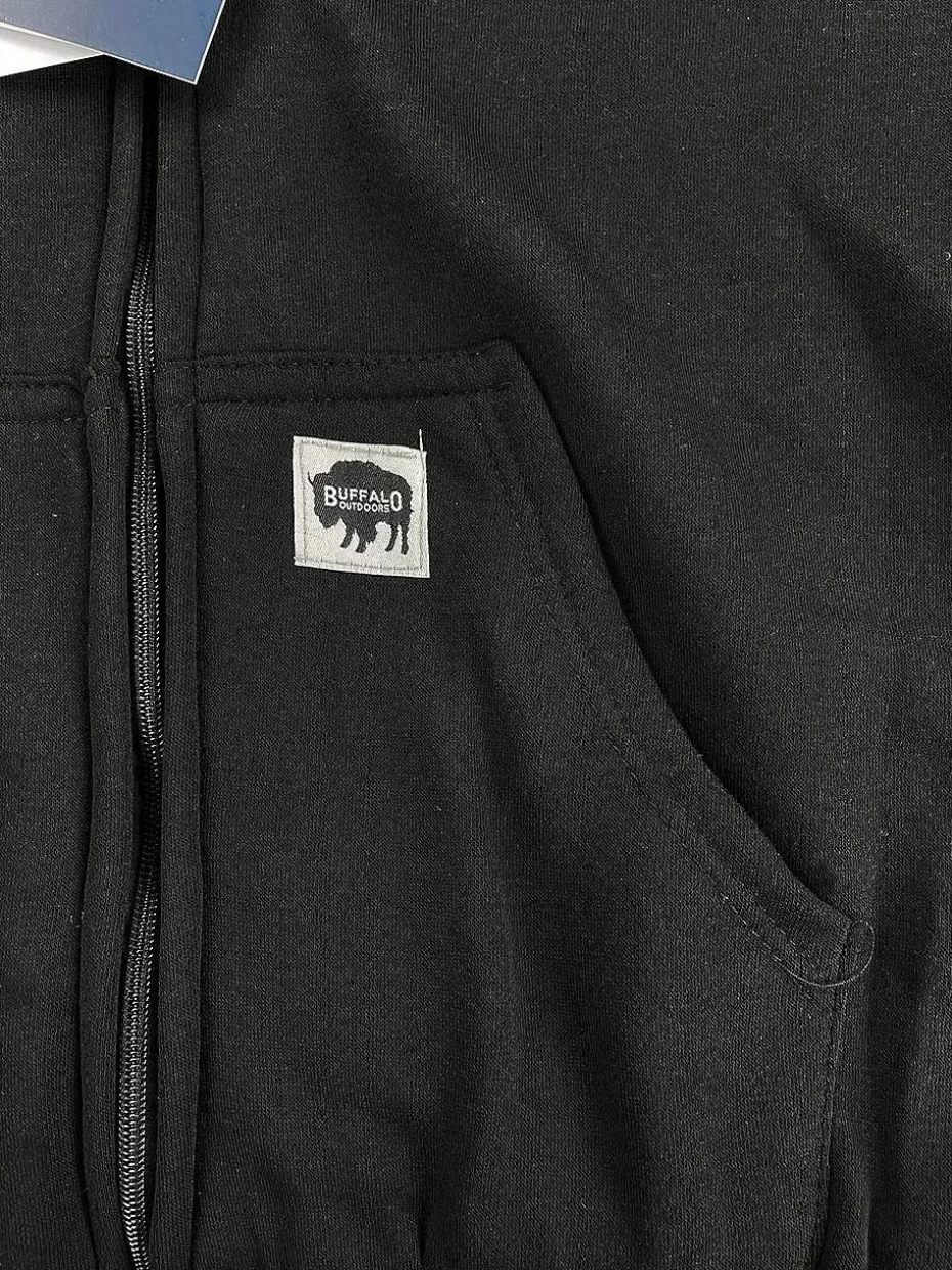 Discount ® Workwear Men's Sherpa Lined Hooded Sweatshirt-Black Men Hoodies & Sweatshirts For Men