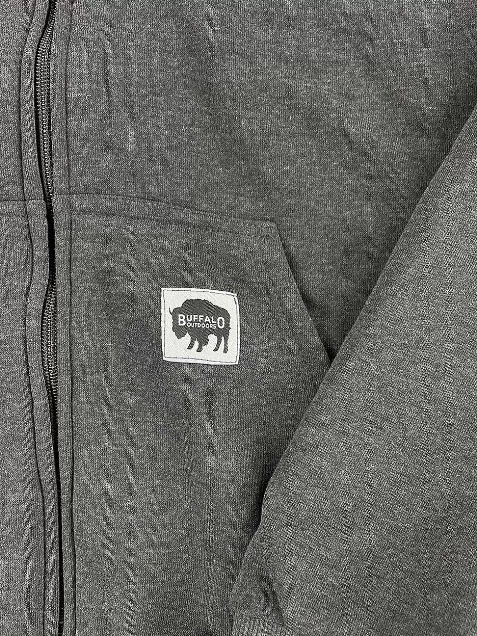 Shop ® Workwear Men's Sherpa Lined Hooded Sweatshirt-Charcoal Men Hoodies & Sweatshirts For Men