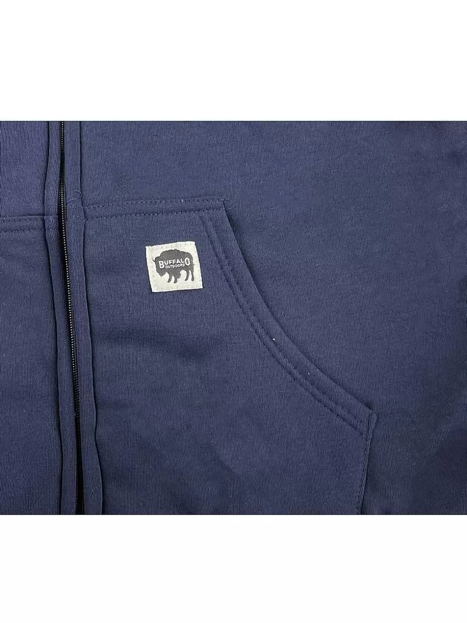 Discount ® Workwear Men's Sherpa Lined Hooded Sweatshirt-Navy Blue Men Hoodies & Sweatshirts For Men