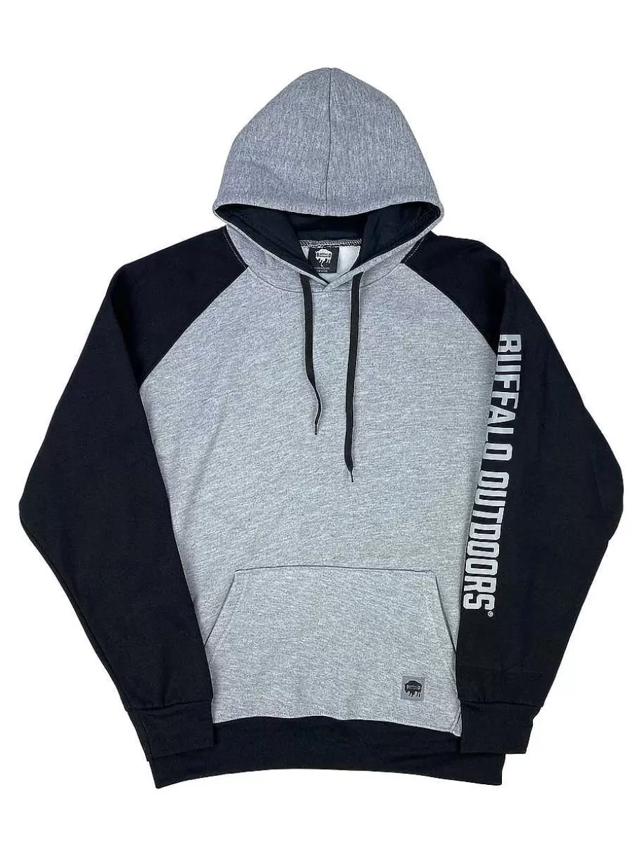 Clearance ® Workwear Raglan Hooded Sweatshirt With Sleeve Logo Men Hoodies & Sweatshirts For Men