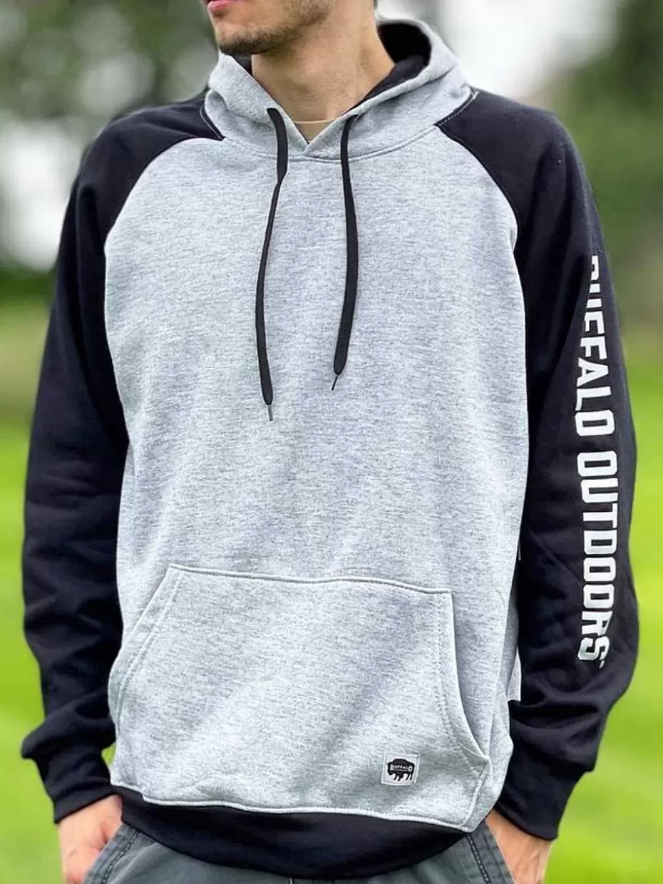 Clearance ® Workwear Raglan Hooded Sweatshirt With Sleeve Logo Men Hoodies & Sweatshirts For Men