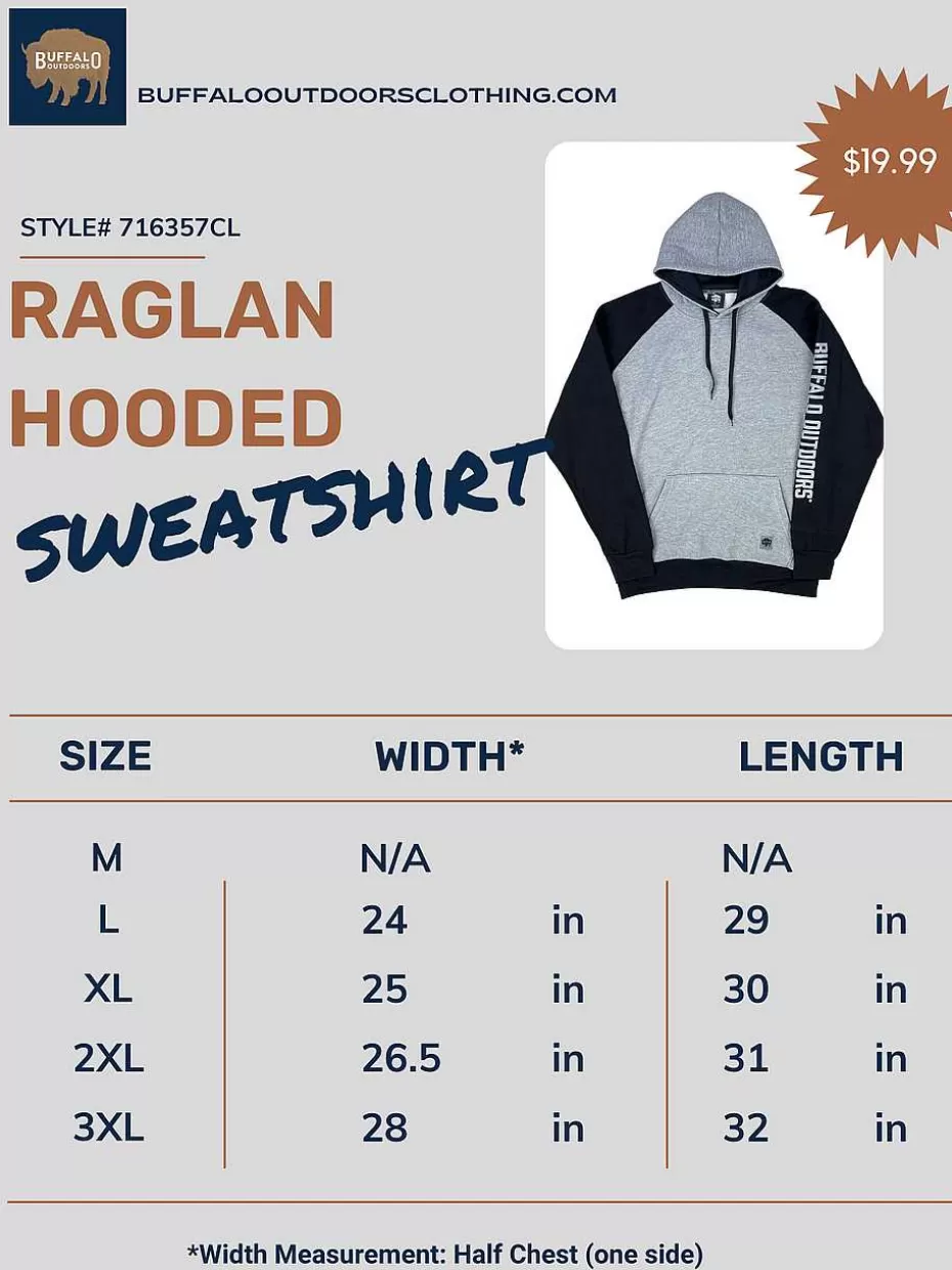 Clearance ® Workwear Raglan Hooded Sweatshirt With Sleeve Logo Men Hoodies & Sweatshirts For Men