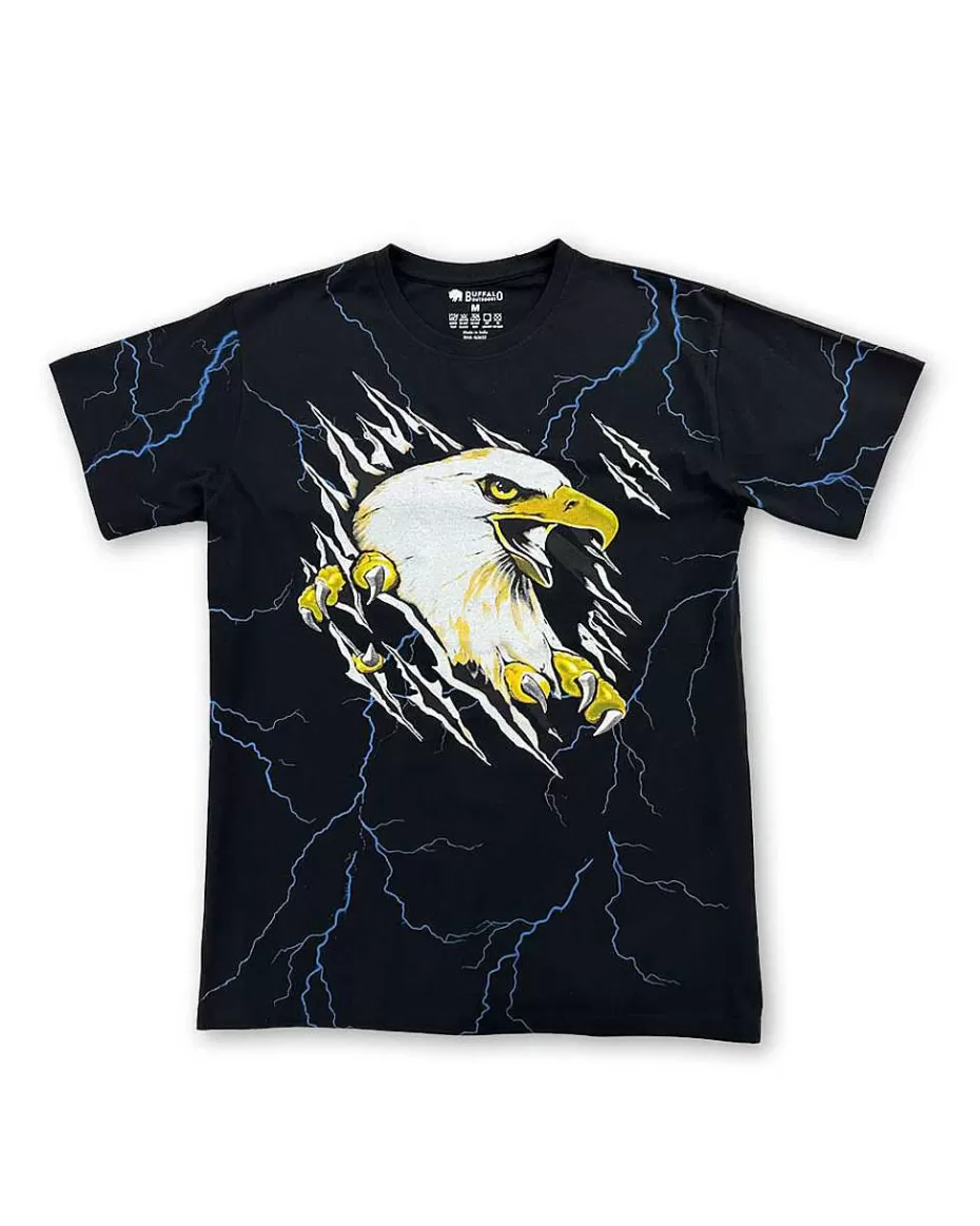 Cheap ® Workwear Roadwear Collection Men's All Over Printed T-Shirt-Eagle Storm Men Roadwear