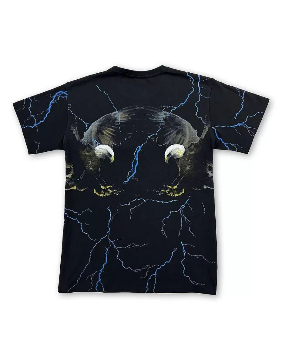 Cheap ® Workwear Roadwear Collection Men's All Over Printed T-Shirt-Eagle Storm Men Roadwear