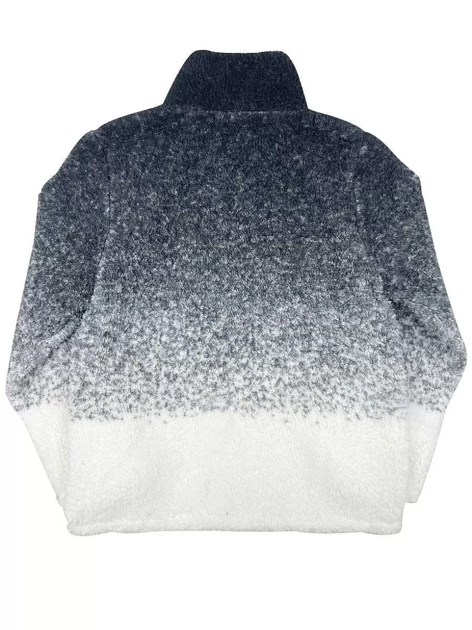 Fashion ® Workwear Women's 1/4 Zip Fade Sherpa-Charcoal Women Tops