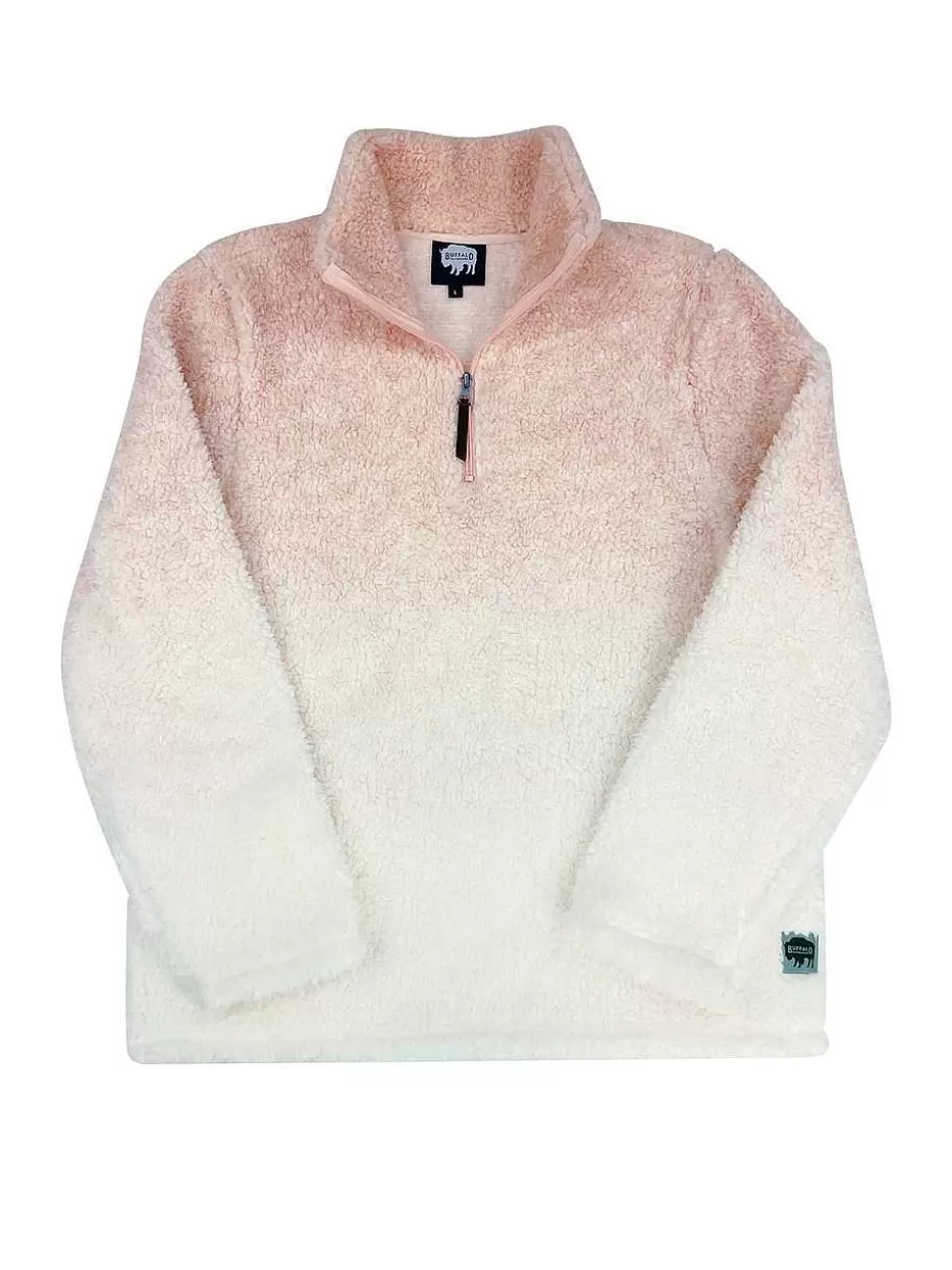 Best ® Workwear Women's 1/4 Zip Fade Sherpa-Rose Women Tops