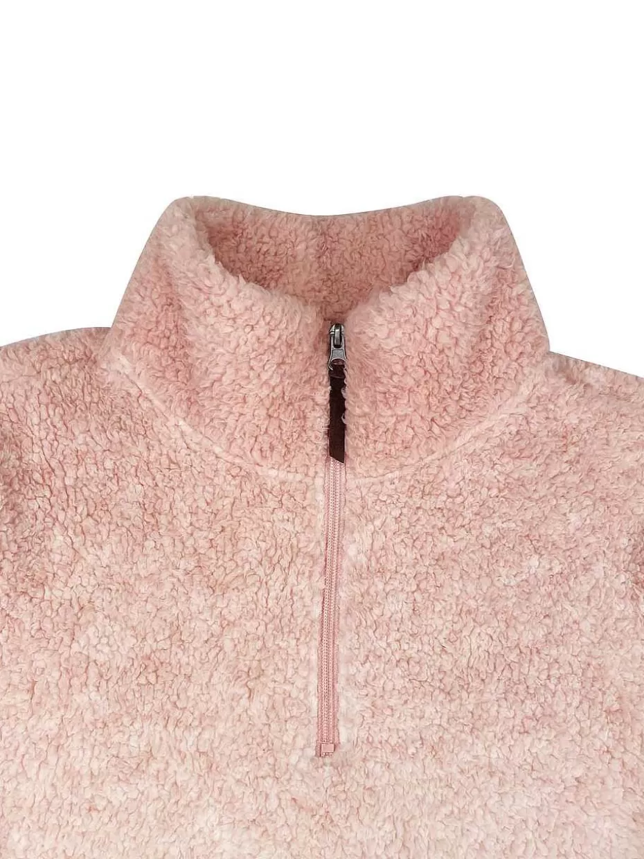 Best ® Workwear Women's 1/4 Zip Fade Sherpa-Rose Women Tops