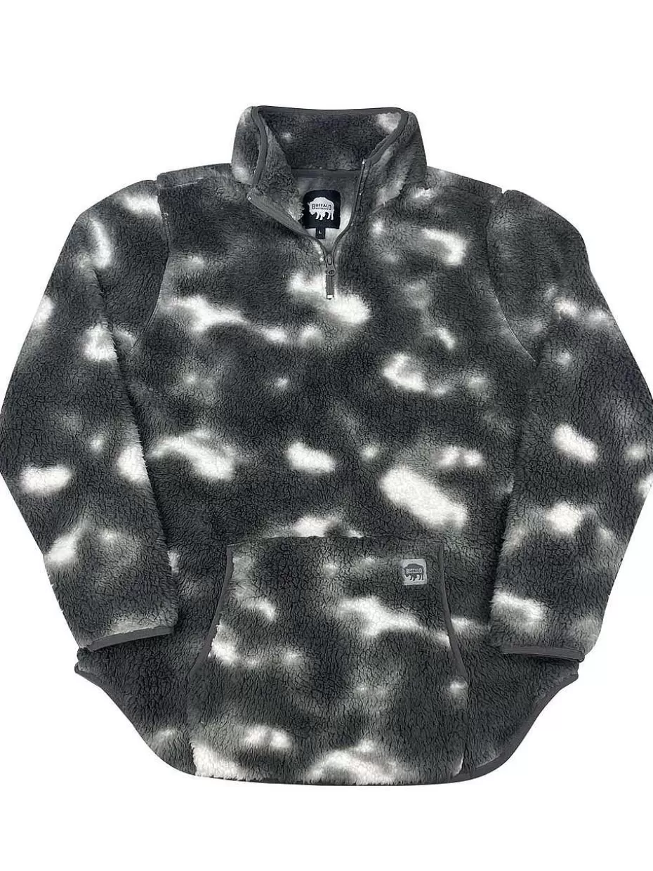 Best Sale ® Workwear Women's 1/4 Zip Tie-Dye Sherpa-Charcoal Women Tops