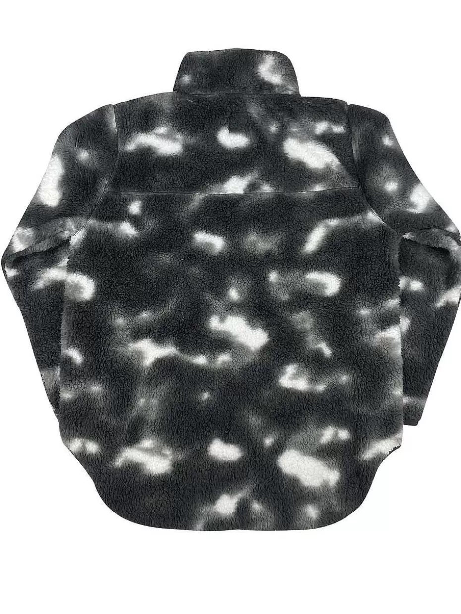 Best Sale ® Workwear Women's 1/4 Zip Tie-Dye Sherpa-Charcoal Women Tops