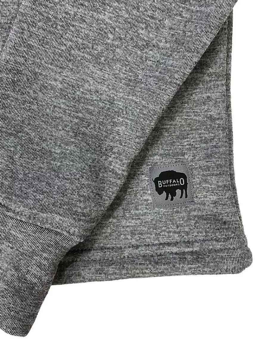 Online ® Workwear Women's Cropped Hooded Sweatshirt- Heather Grey Women Tops