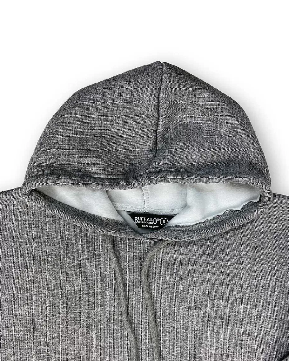 Online ® Workwear Women's Cropped Hooded Sweatshirt- Heather Grey Women Tops