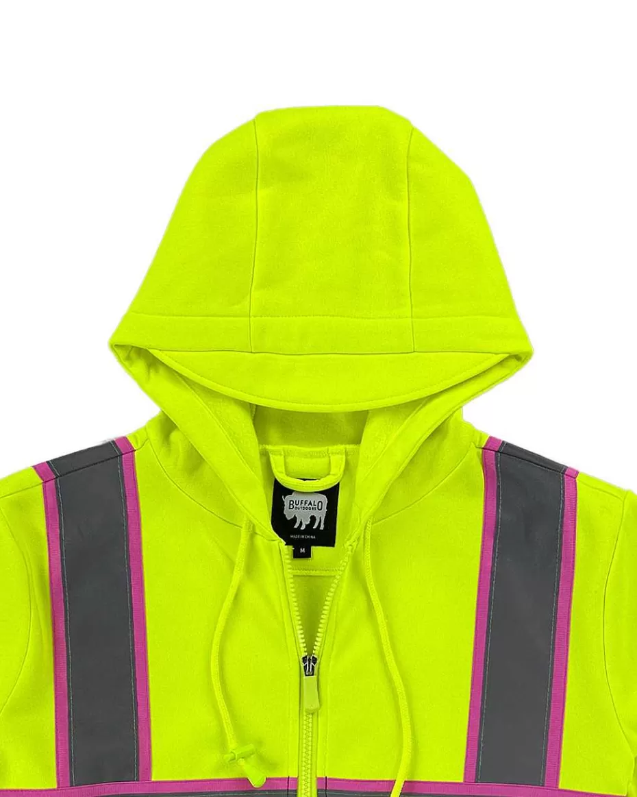 Sale ® Workwear Women's Hi Vis Safety Hooded Sweatshirt Women High Visibility