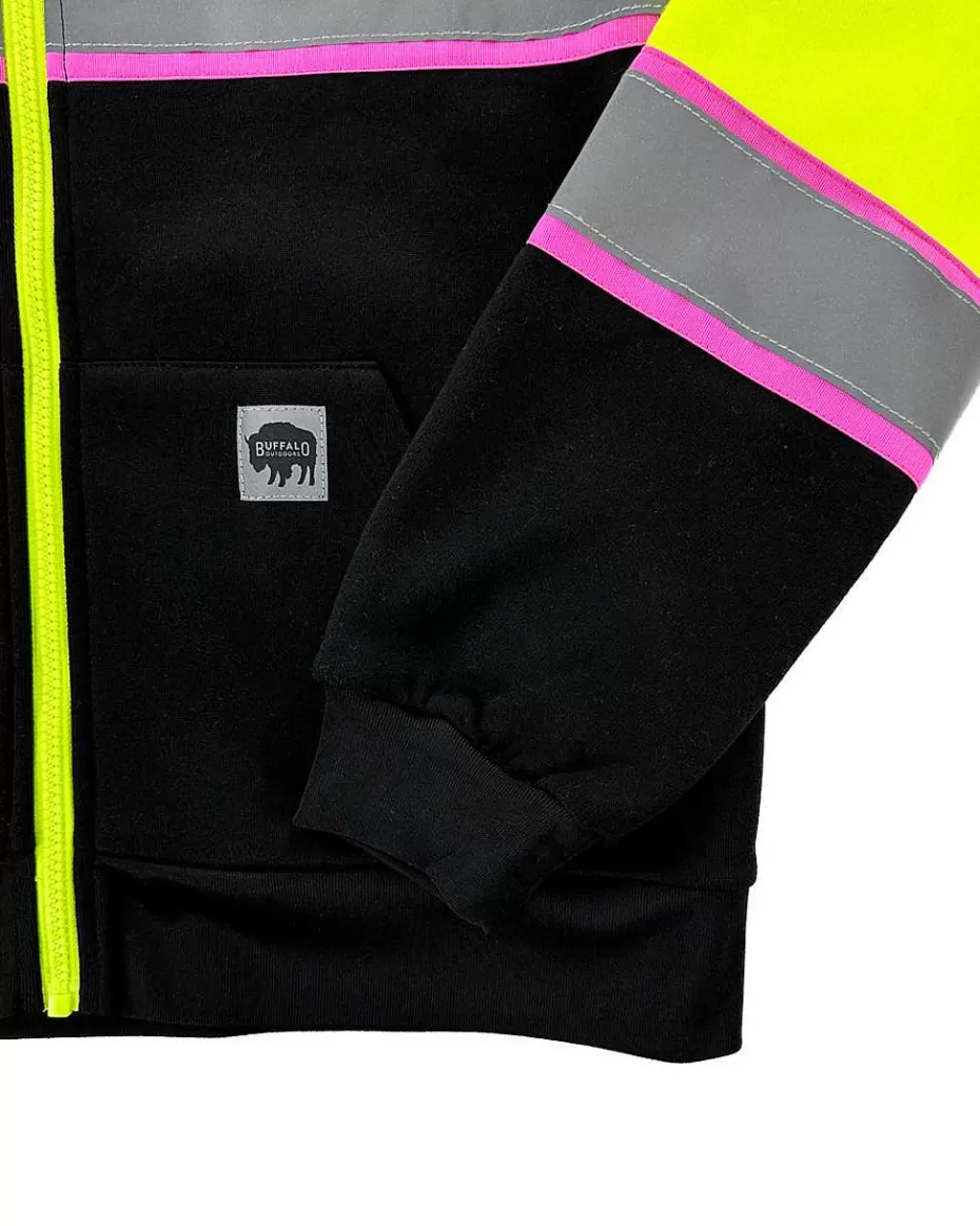 Sale ® Workwear Women's Hi Vis Safety Hooded Sweatshirt Women High Visibility