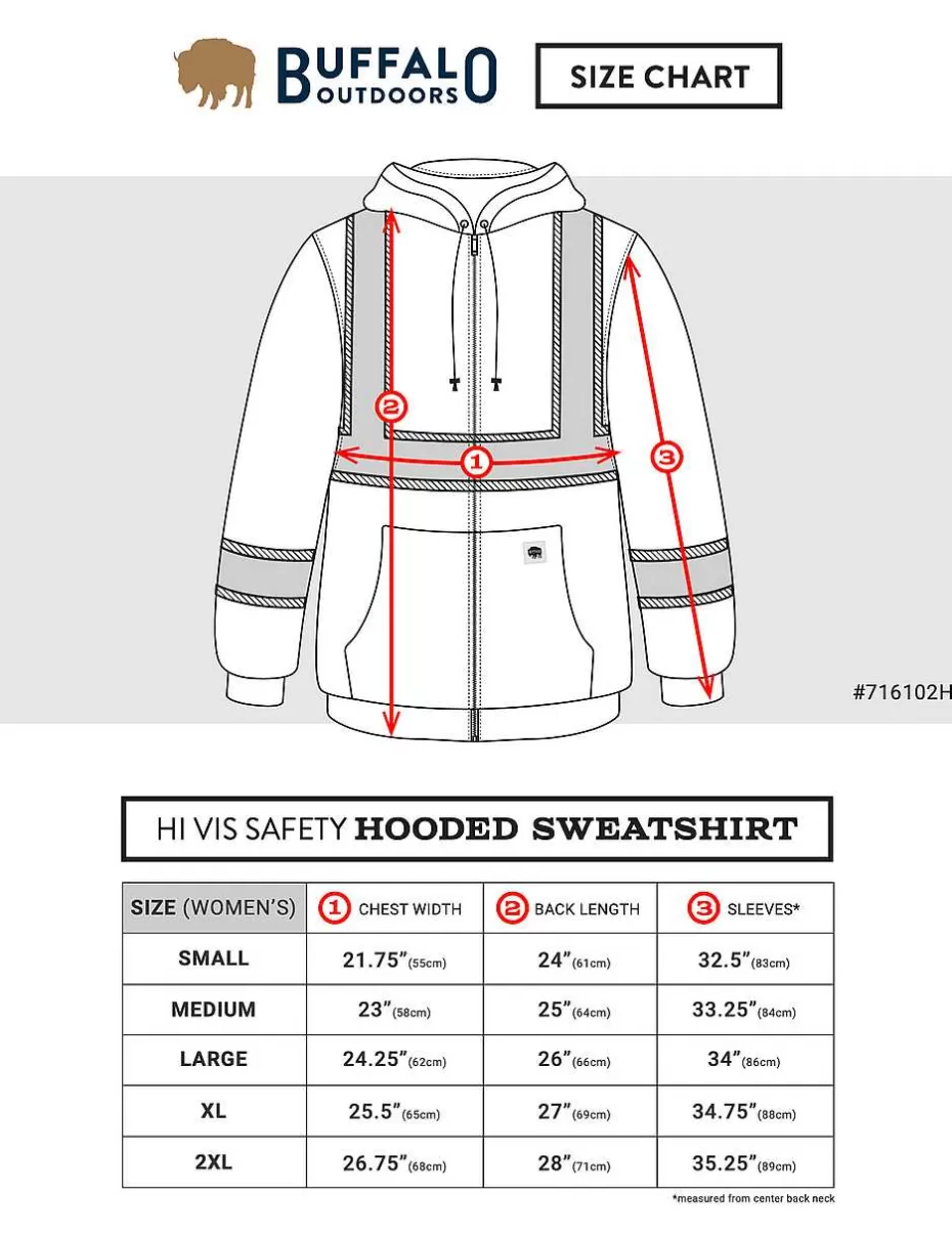Sale ® Workwear Women's Hi Vis Safety Hooded Sweatshirt Women High Visibility